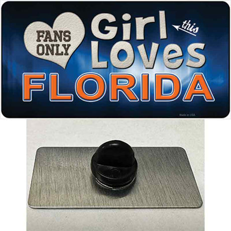 This Girl Loves Florida Novelty Metal Hat Pin