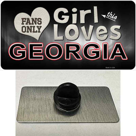 This Girl Loves Georgia Novelty Metal Hat Pin