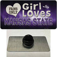 This Girl Loves Kansas State Novelty Metal Hat Pin