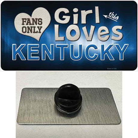 This Girl Loves Kentucky Novelty Metal Hat Pin