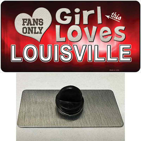 This Girl Loves Louisville Novelty Metal Hat Pin