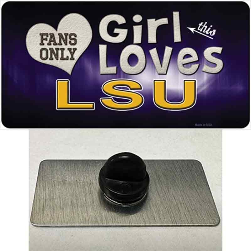 This Girl Loves LSU Novelty Metal Hat Pin