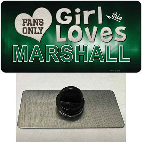 This Girl Loves Marshall Novelty Metal Hat Pin