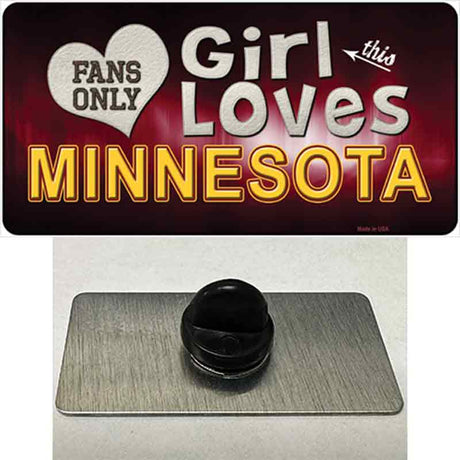 This Girl Loves Minnesota Novelty Metal Hat Pin