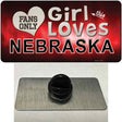 This Girl Loves Nebraska Novelty Metal Hat Pin