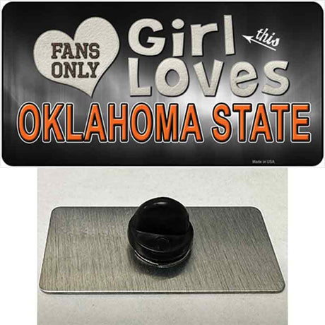 This Girl Loves Oklahoma State Novelty Metal Hat Pin