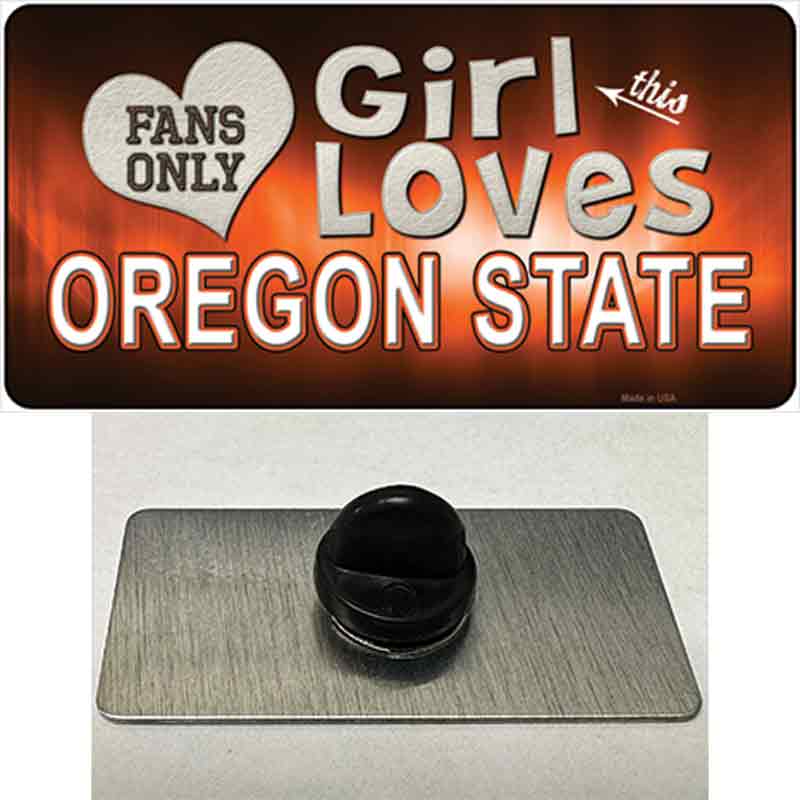 This Girl Loves Oregon State Novelty Metal Hat Pin