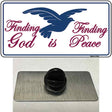 Finding God Finding Peace Novelty Metal Hat Pin