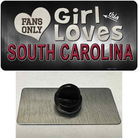 This Girl Loves South Carolina Novelty Metal Hat Pin