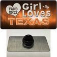 This Girl Loves Texas Novelty Metal Hat Pin