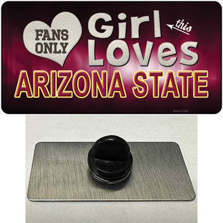 This Girl Loves Arizona State Novelty Metal Hat Pin