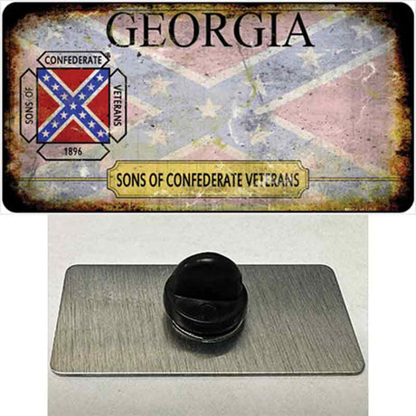 Georgia Rusty State Novelty Metal Hat Pin