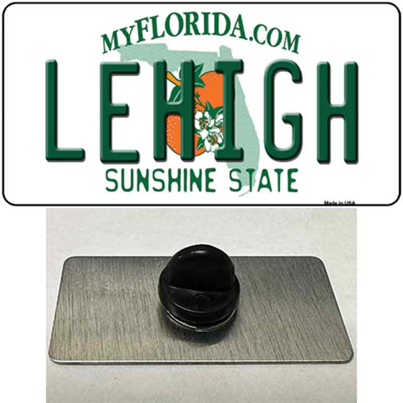 Lehigh FL Novelty Metal Hat Pin