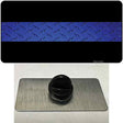 Police Diamond Thin Blue Line Novelty Metal Hat Pin