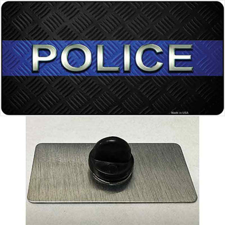 Police Thin Blue Line Novelty Metal Hat Pin