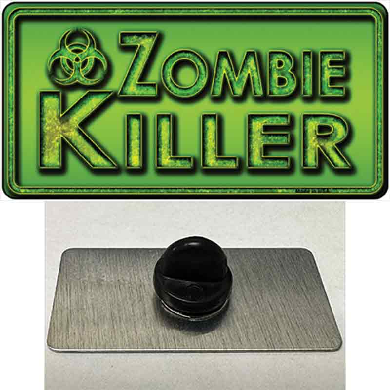 Zombie Killer Novelty Metal Hat Pin