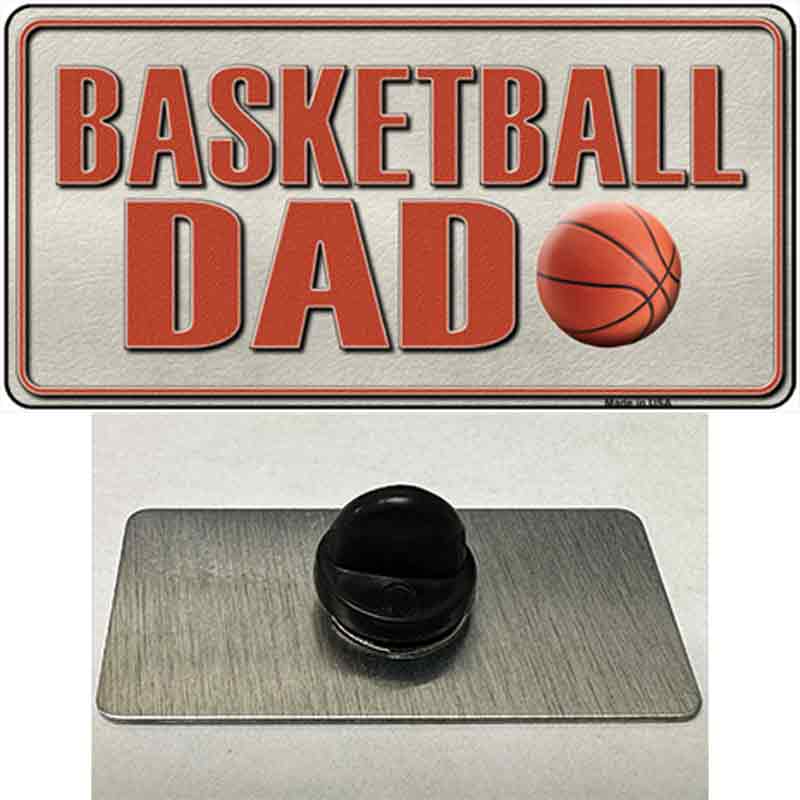 Basketball Dad Novelty Metal Hat Pin