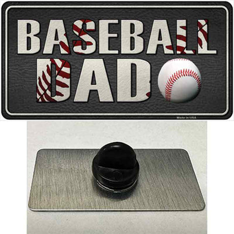 Baseball Dad Novelty Metal Hat Pin