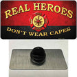 Real Heroes Red Novelty Metal Hat Pin