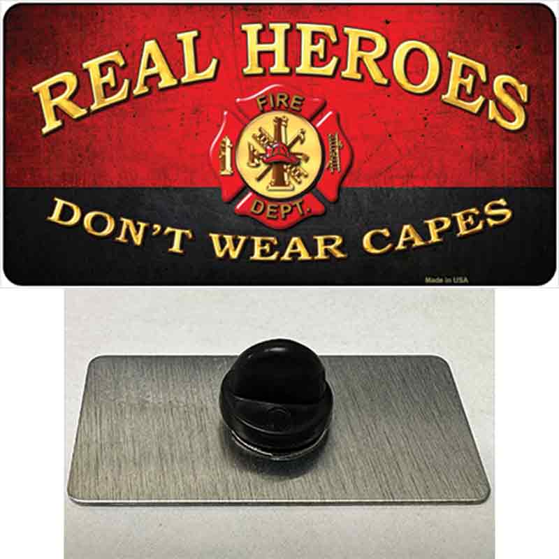 Real Heroes Red Novelty Metal Hat Pin