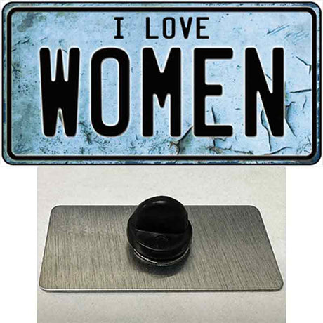 I Love Women Novelty Metal Hat Pin