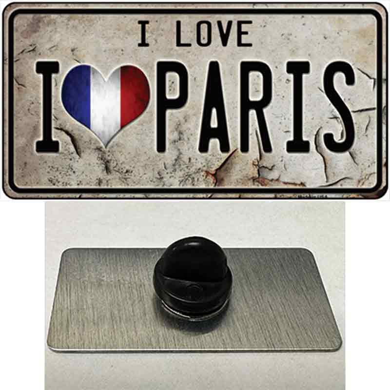 I Love Paris Novelty Metal Hat Pin