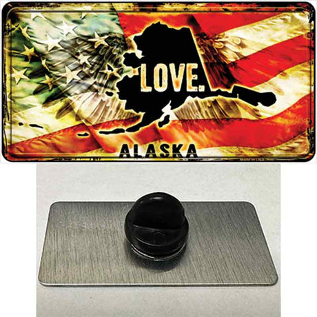 Alaska Love Novelty Metal Hat Pin