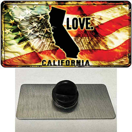 California Love Novelty Metal Hat Pin