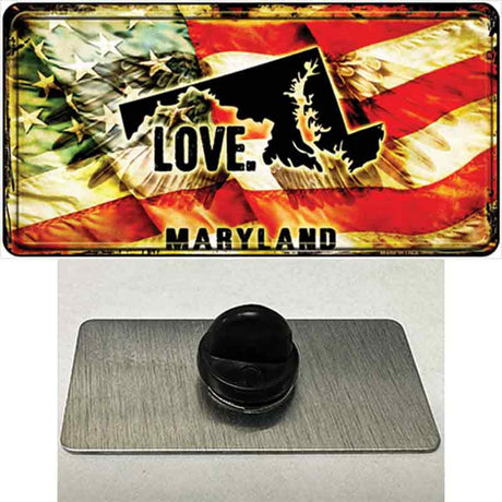 Maryland Love Novelty Metal Hat Pin