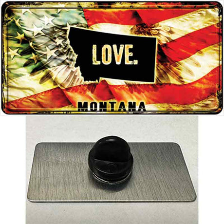 Montana Love Novelty Metal Hat Pin