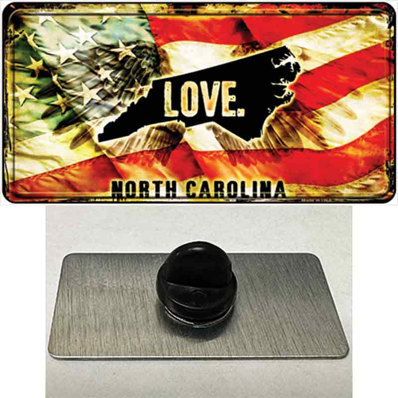 North Carolina Love Novelty Metal Hat Pin