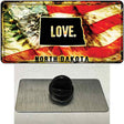 North Dakota Love Novelty Metal Hat Pin