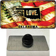 Oklahoma Love Novelty Metal Hat Pin