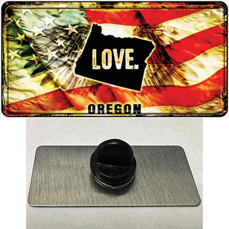 Oregon Love Novelty Metal Hat Pin