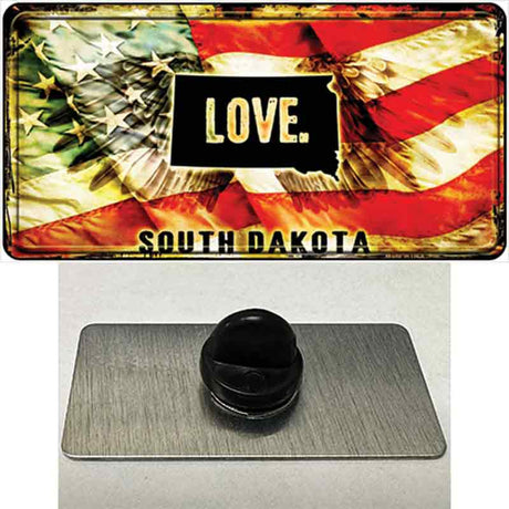 South Dakota Love Novelty Metal Hat Pin