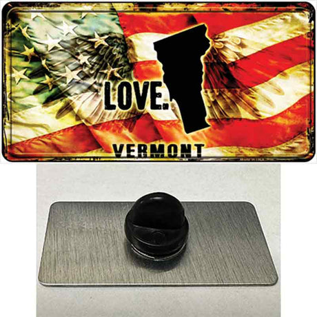 Vermont Love Novelty Metal Hat Pin