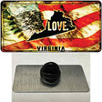 Virginia Love Novelty Metal Hat Pin