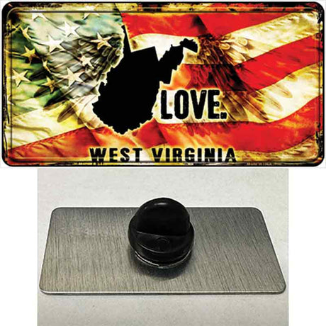 West Virginia Love Novelty Metal Hat Pin