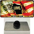 Wisconsin Love Novelty Metal Hat Pin