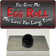 Egg Roll Novelty Metal Hat Pin