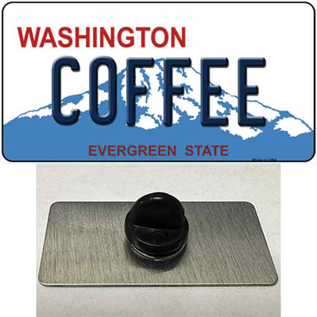 Coffee Washington Novelty Metal Hat Pin