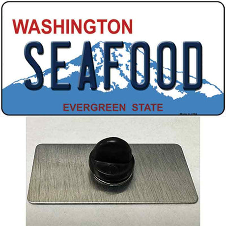 Seafood Washington Novelty Metal Hat Pin