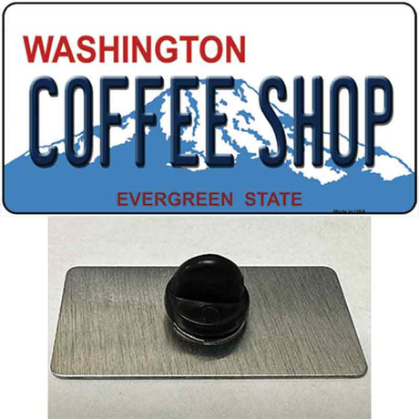 Coffee Shop Washington Novelty Metal Hat Pin