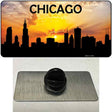 Chicago Silhouette Novelty Metal Hat Pin