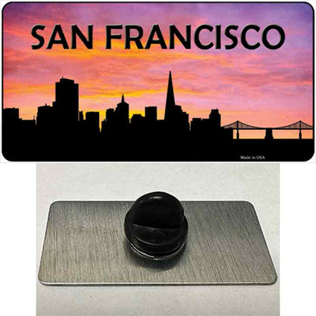 San Francisco Silhouette Novelty Metal Hat Pin