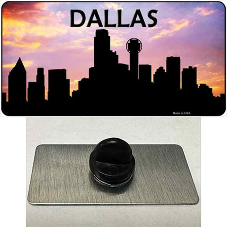 Dallas Silhouette Novelty Metal Hat Pin