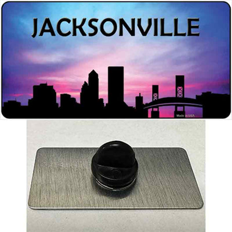 Jacksonville Silhouette Novelty Metal Hat Pin