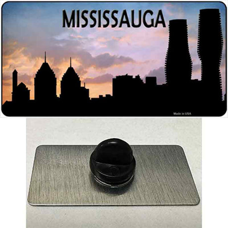 Mississauga Silhouette Novelty Metal Hat Pin