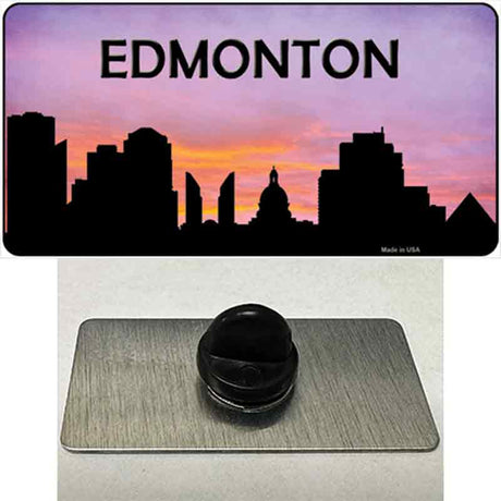 Edmonton Silhouette Novelty Metal Hat Pin