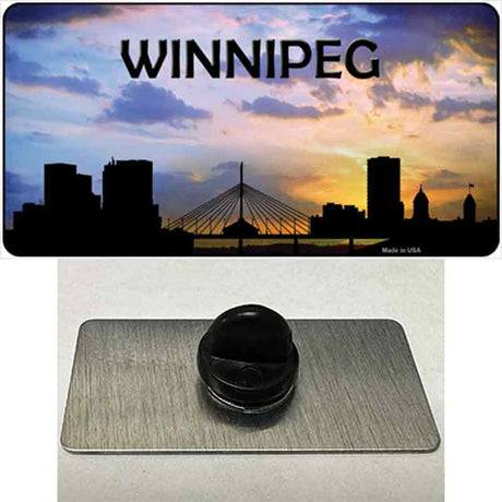 Winnipeg Silhouette Novelty Metal Hat Pin